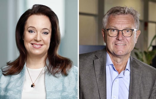 Anna Borg, Vattenfall, och Tom Erixon, Industrikraft